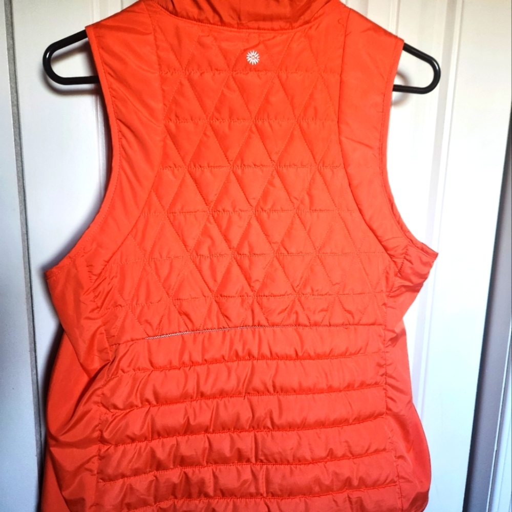 Tangerine Women's Orange Puffer Vest- Womens Size Large - Picture 10 of 10